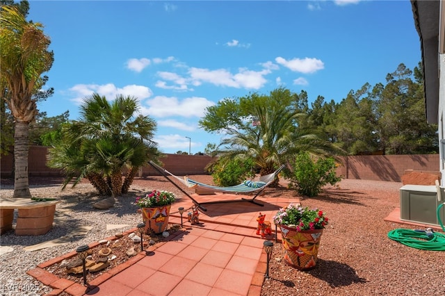 8125 Soledad Canyon St, Las Vegas, NV 89131 - view of patio featuring a fenced backyard