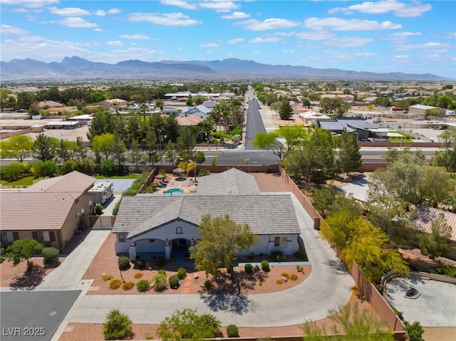 8125 Soledad Canyon St, Las Vegas, NV 89131 - aerial view of residential area featuring mountains