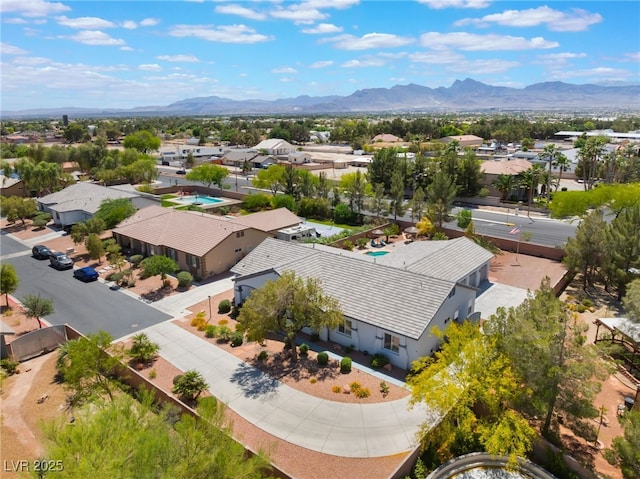 8125 Soledad Canyon St, Las Vegas, NV 89131 - aerial view of residential area featuring a mountain backdrop