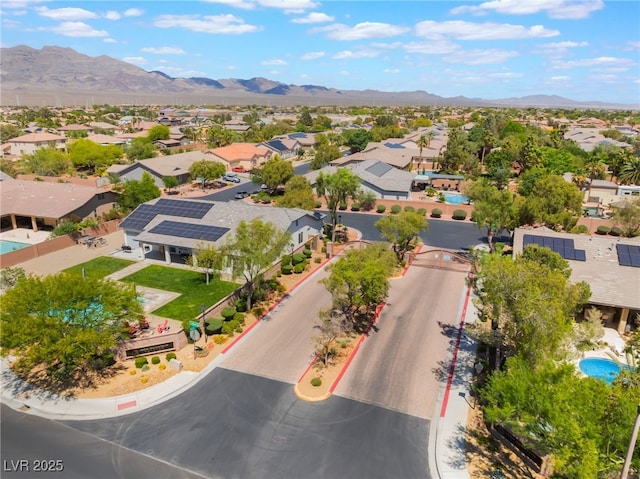 8125 Soledad Canyon St, Las Vegas, NV 89131 - aerial perspective of suburban area featuring mountains