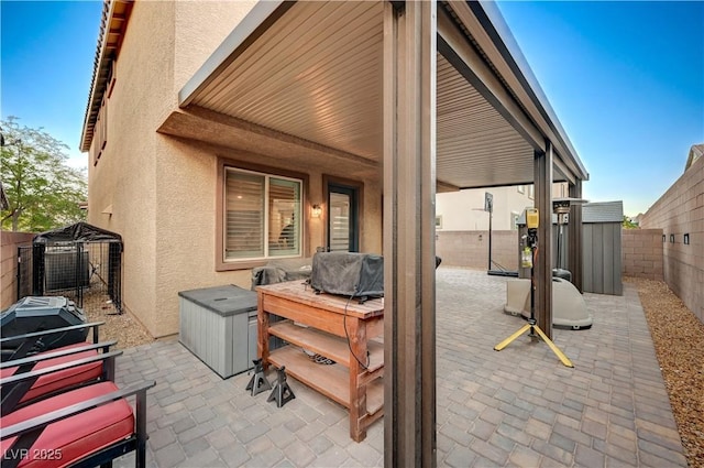 9327 S Chieftain St, Las Vegas, NV 89178 - view of patio / terrace with a fenced backyard