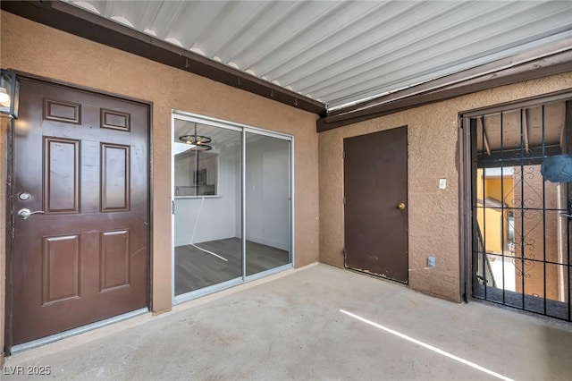 1424 Santa Anita Dr Unit D, Las Vegas, NV 89119 - doorway to property with stucco siding and a patio