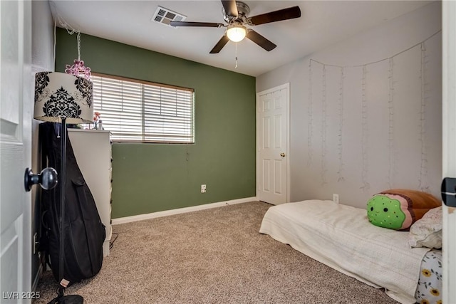 680 Moonlight Stroll St, Henderson, NV 89002 - bedroom with carpet, ceiling fan, and baseboards