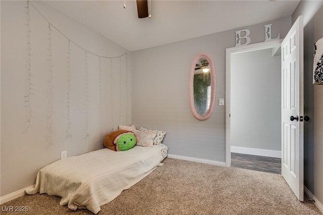680 Moonlight Stroll St, Henderson, NV 89002 - carpeted bedroom with baseboards and ceiling fan