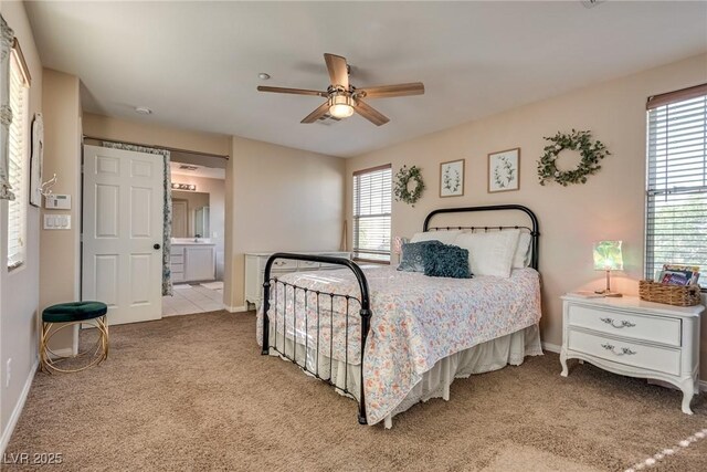 680 Moonlight Stroll St, Henderson, NV 89002 - bedroom with carpet floors, multiple windows, and baseboards