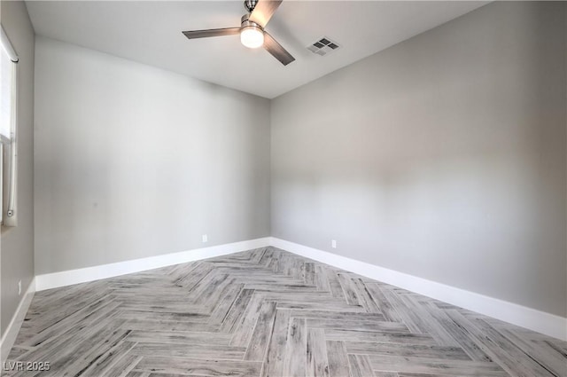 10048 Copper Edge Rd, Las Vegas, NV 89148 - empty room featuring a ceiling fan and baseboards