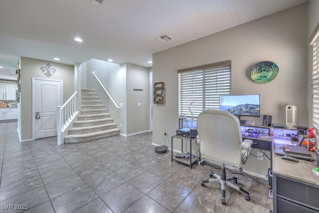 10623 Auburn Springs Ave, Las Vegas, NV 89166 - office with baseboards and recessed lighting