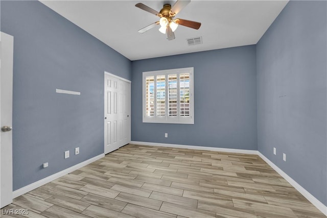 4063 Lower Saxon Ave, North Las Vegas, NV 89085 - spare room featuring a ceiling fan and wood finished floors