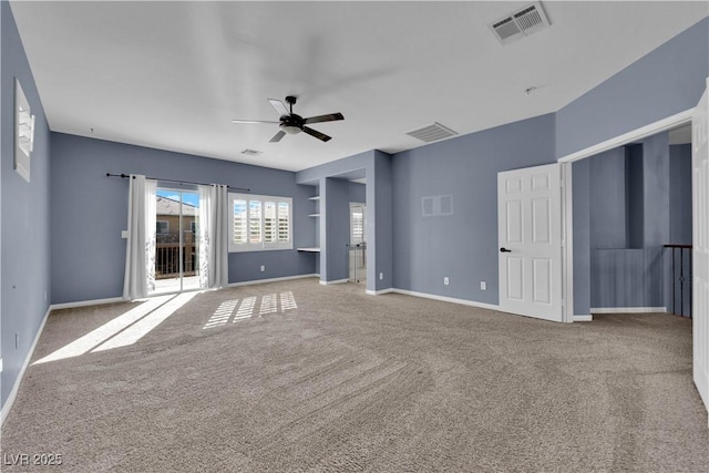4063 Lower Saxon Ave, North Las Vegas, NV 89085 - unfurnished bedroom featuring carpet floors, access to exterior, and ceiling fan