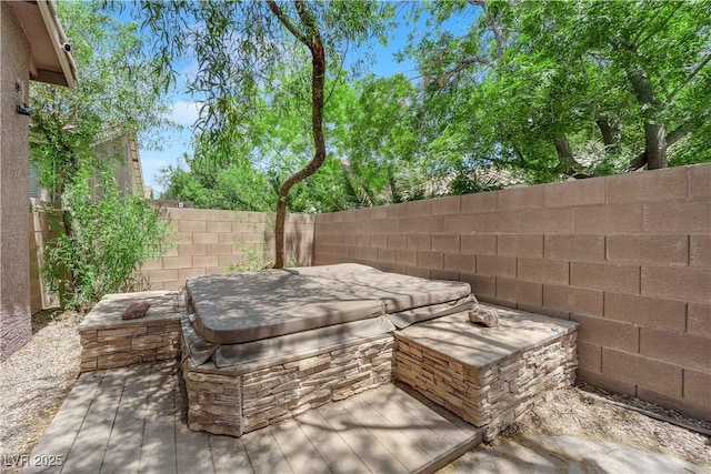 11244 Gammila Dr, Las Vegas, NV 89141 - view of patio featuring a fenced backyard