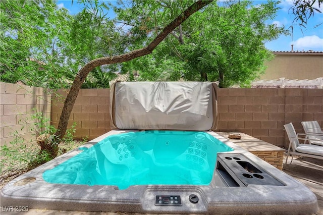 11244 Gammila Dr, Las Vegas, NV 89141 - view of swimming pool with a fenced backyard