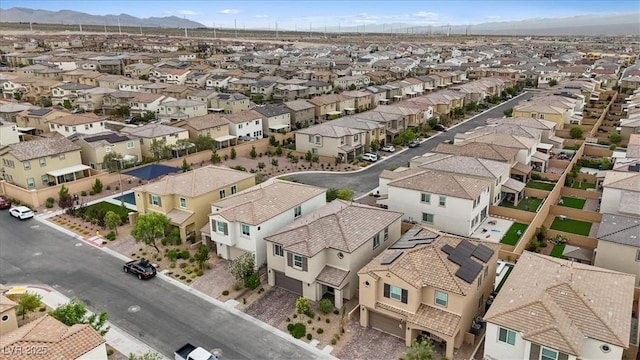 10324 Stroma Ave, Las Vegas, NV 89166 - aerial perspective of suburban area with mountains