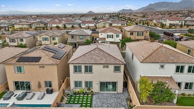 10324 Stroma Ave, Las Vegas, NV 89166 - aerial view of residential area featuring a mountainous background