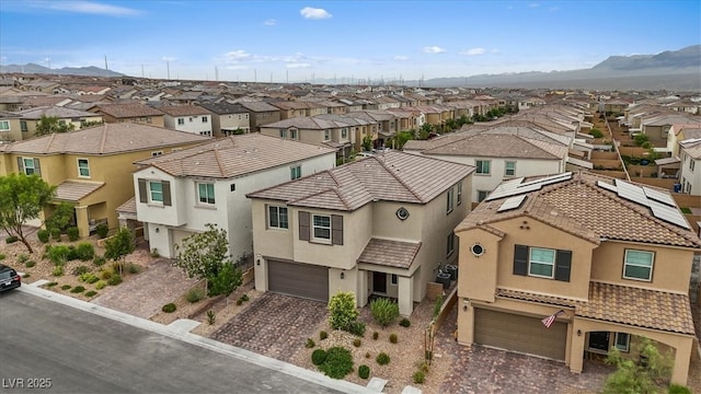 10324 Stroma Ave, Las Vegas, NV 89166 - aerial perspective of suburban area with a mountain backdrop