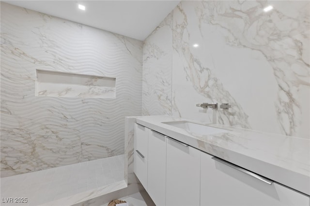 3075 Santa Margarita St, Las Vegas, NV 89146 - bathroom featuring vanity and a shower