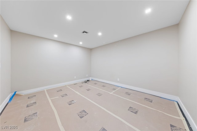 3075 Santa Margarita St, Las Vegas, NV 89146 - unfurnished room with baseboards and recessed lighting