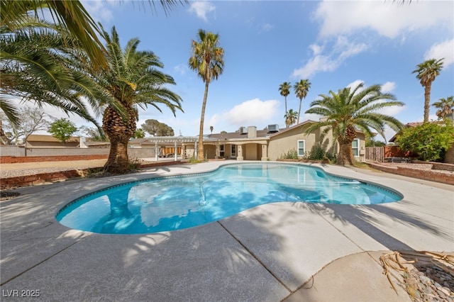 3075 Santa Margarita St, Las Vegas, NV 89146 - swimming pool featuring a patio area and fence