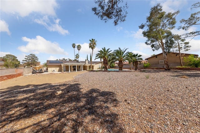 3075 Santa Margarita St, Las Vegas, NV 89146 - back of property with solar panels