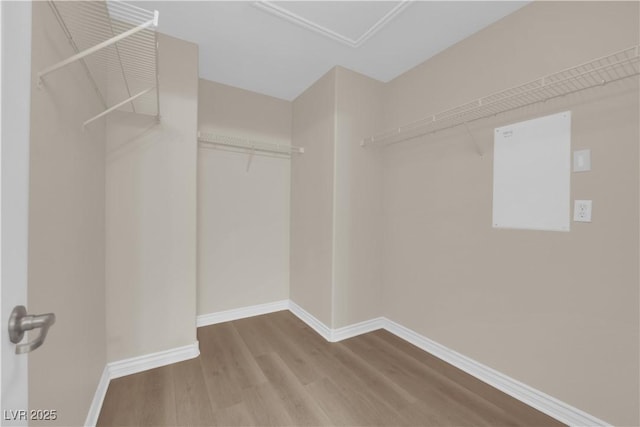 125 Sharp Edge Ave, North Las Vegas, NV 89031 - spacious closet featuring wood finished floors