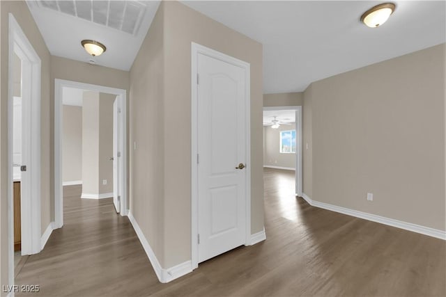 125 Sharp Edge Ave, North Las Vegas, NV 89031 - hallway with wood finished floors and baseboards