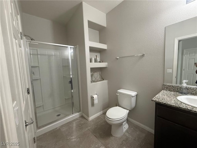 5941 Galway Bay St, North Las Vegas, NV 89081 - full bath featuring vanity, a shower stall, and tile patterned flooring