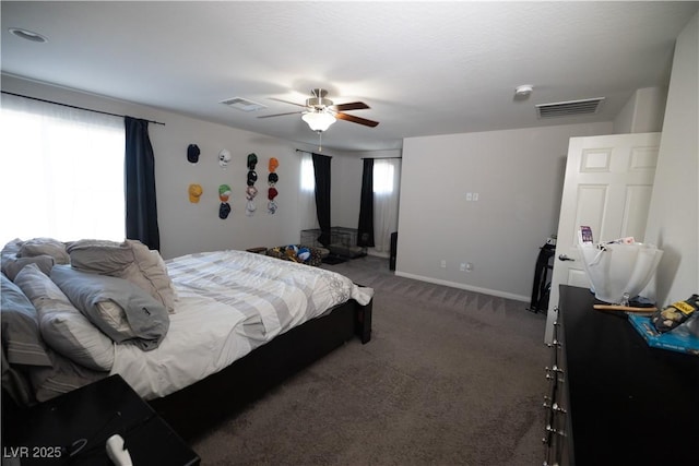 5941 Galway Bay St, North Las Vegas, NV 89081 - carpeted bedroom featuring ceiling fan and baseboards