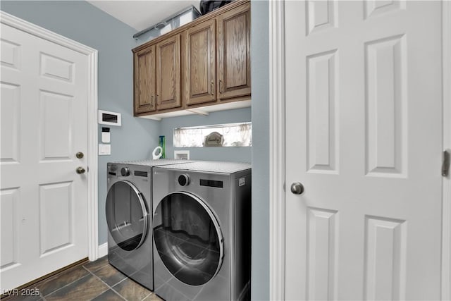 10902 Fintry Hills St, Las Vegas, NV 89141 - clothes washing area with separate washer and dryer and cabinet space