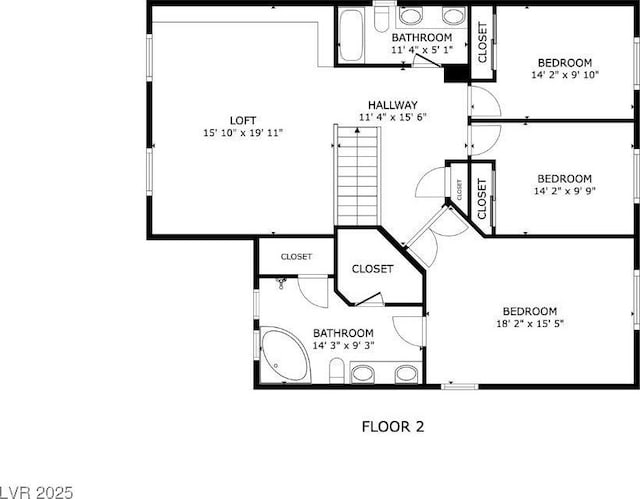 10902 Fintry Hills St, Las Vegas, NV 89141 - view of floor plan / room layout