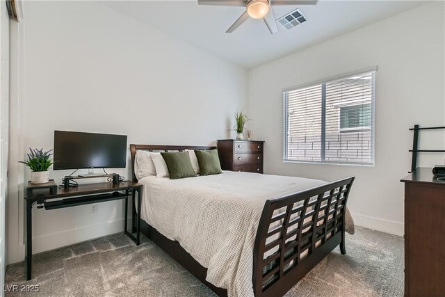 5321 Brayden Ct, Las Vegas, NV 89131 - carpeted bedroom with baseboards and a ceiling fan