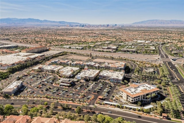 2185 High Mesa Dr, Henderson, NV 89012 - aerial overview of property's location featuring a mountain backdrop