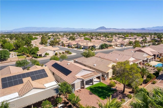 2185 High Mesa Dr, Henderson, NV 89012 - aerial perspective of suburban area featuring a mountain backdrop