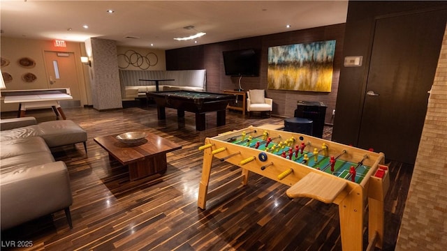 8255 S Las Vegas Blvd Unit 1514, Las Vegas, NV 89123 - playroom with wood finished floors, billiards table, and recessed lighting