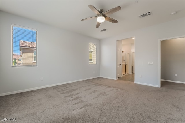 133 Clouded Ave, Henderson, NV 89002 - unfurnished bedroom featuring carpet flooring, baseboards, connected bathroom, and a ceiling fan