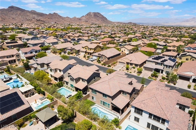 133 Clouded Ave, Henderson, NV 89002 - aerial view of residential area featuring a pool area and a mountainous background