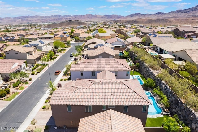 133 Clouded Ave, Henderson, NV 89002 - aerial view of residential area with a mountainous background and a pool