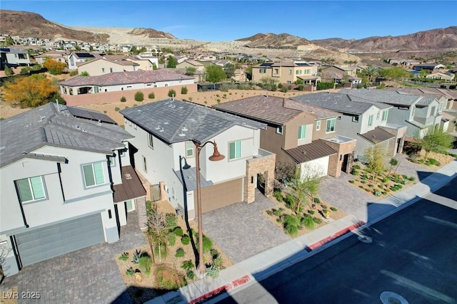 40 Strada Moscato, Henderson, NV 89011 - aerial perspective of suburban area featuring a mountainous background