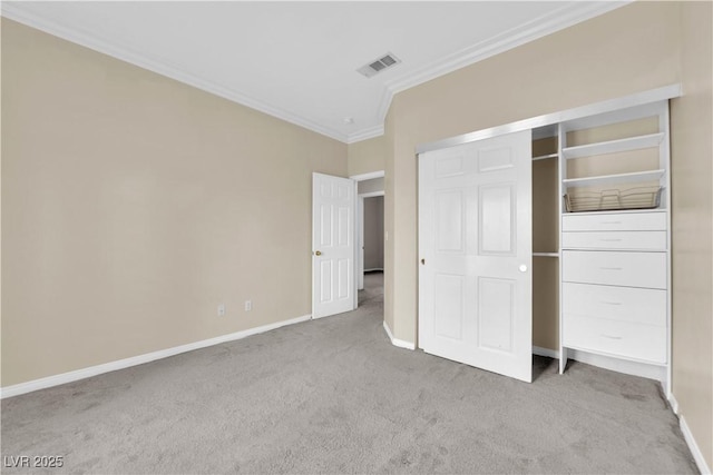 2257 Norway Pine Ct, Las Vegas, NV 89134 - unfurnished bedroom with ornamental molding, carpet floors, baseboards, and a closet