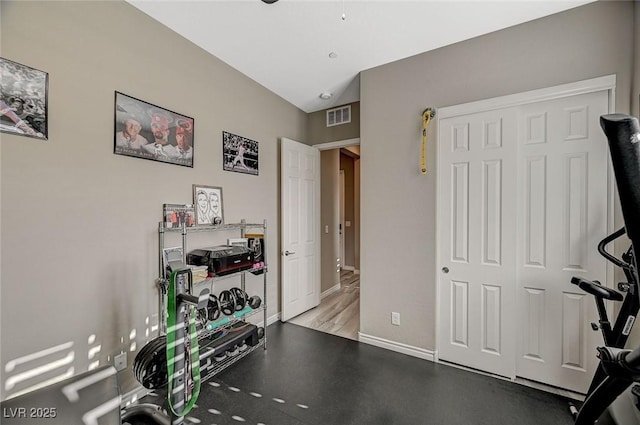 468 Harvest Rain, Las Vegas, NV 89011 - workout room featuring baseboards