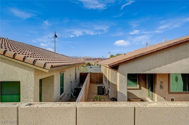 468 Harvest Rain, Las Vegas, NV 89011 - view of property exterior with stucco siding, cooling unit, and a balcony