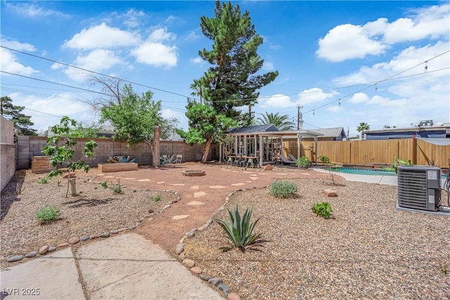 1320 Wengert Ave, Las Vegas, NV 89104 - fenced backyard with central AC