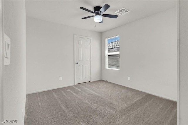 9198 Harbin Ave, Las Vegas, NV 89148 - carpeted spare room featuring a ceiling fan and baseboards