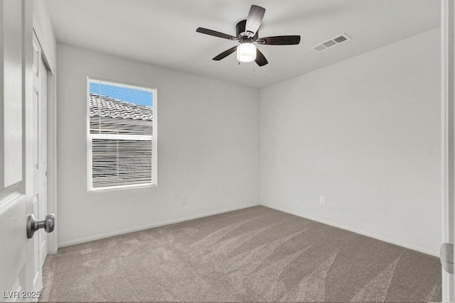 9198 Harbin Ave, Las Vegas, NV 89148 - empty room with carpet flooring, a ceiling fan, and baseboards