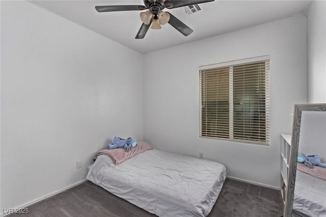 3005 Dotted Wren Ave, North Las Vegas, NV 89084 - bedroom with carpet floors, baseboards, and ceiling fan