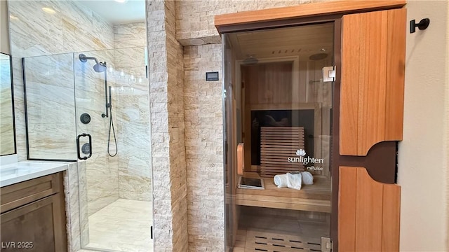 4299 Fiore Bella Blvd, Las Vegas, NV 89135 - relaxing sauna / steam room with tile patterned floors