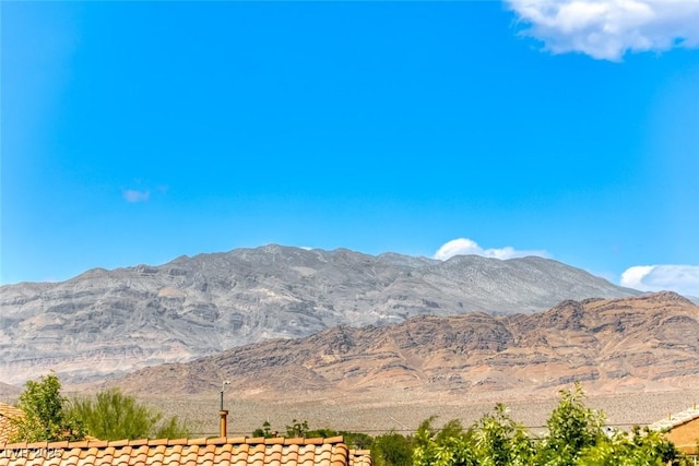 view of mountain background