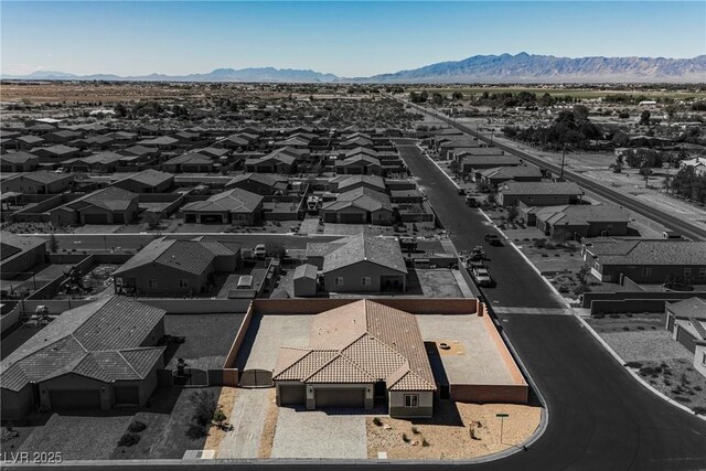 37 Late Harvest Ave, Pahrump, NV 89060 - aerial view of residential area featuring a mountainous background