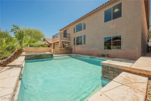 8244 Cupertino Heights Way, Las Vegas, NV 89178 - view of swimming pool with a pool with connected hot tub and a patio