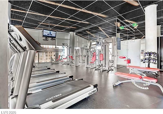 view of exercise room