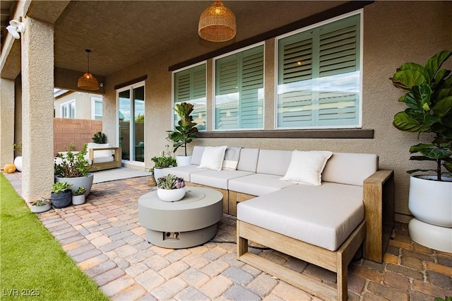 2450 Amatrice St, Henderson, NV 89044 - view of patio with an outdoor living space