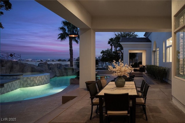 1610 Brock Ct, Las Vegas, NV 89117 - view of patio / terrace with an outdoor pool